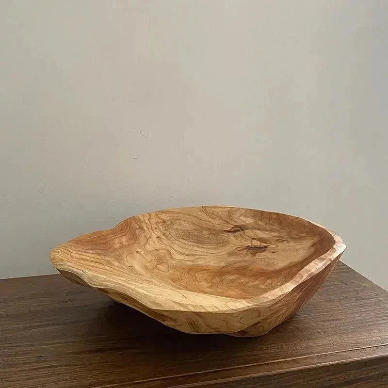 NaturaBowl | Handgesneden houten fruitschaal – natuurlijk, duurzaam en stijlvol voor in de keuken