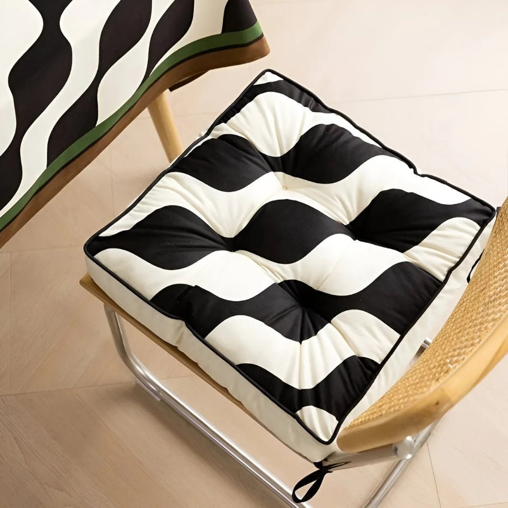 MiraSwirl | Abstract Swirl katoenen kussen – Zacht, pluche sierkussen voor woonkamer en slaapkamer