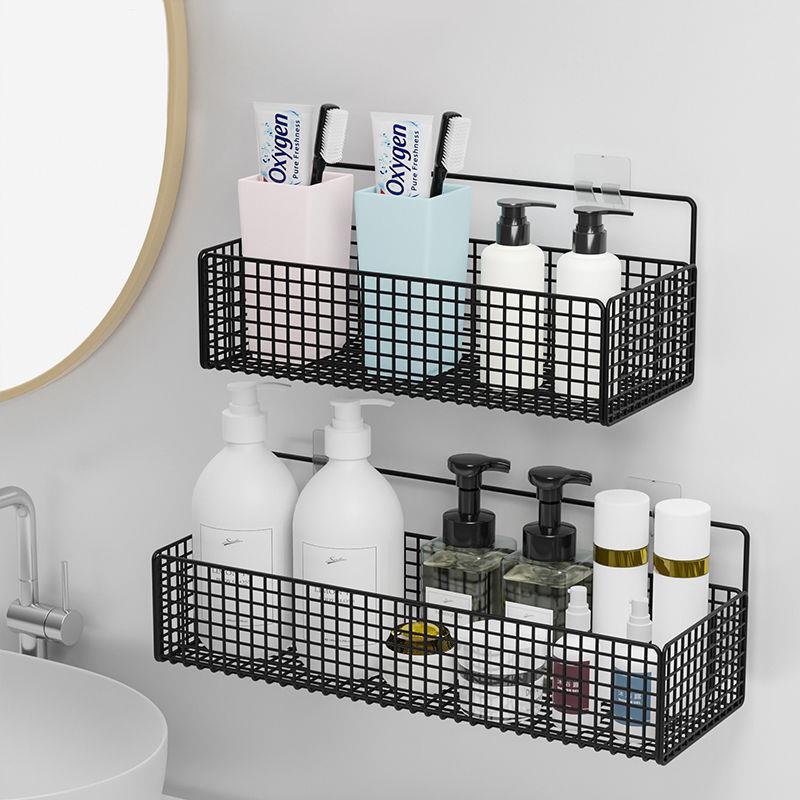 WallEase | Zelfklevende badkamerplank – Opbergruimte voor douche en wastafel zonder boren