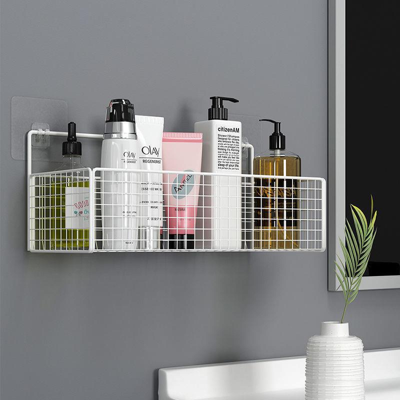 WallEase | Zelfklevende badkamerplank – Opbergruimte voor douche en wastafel zonder boren