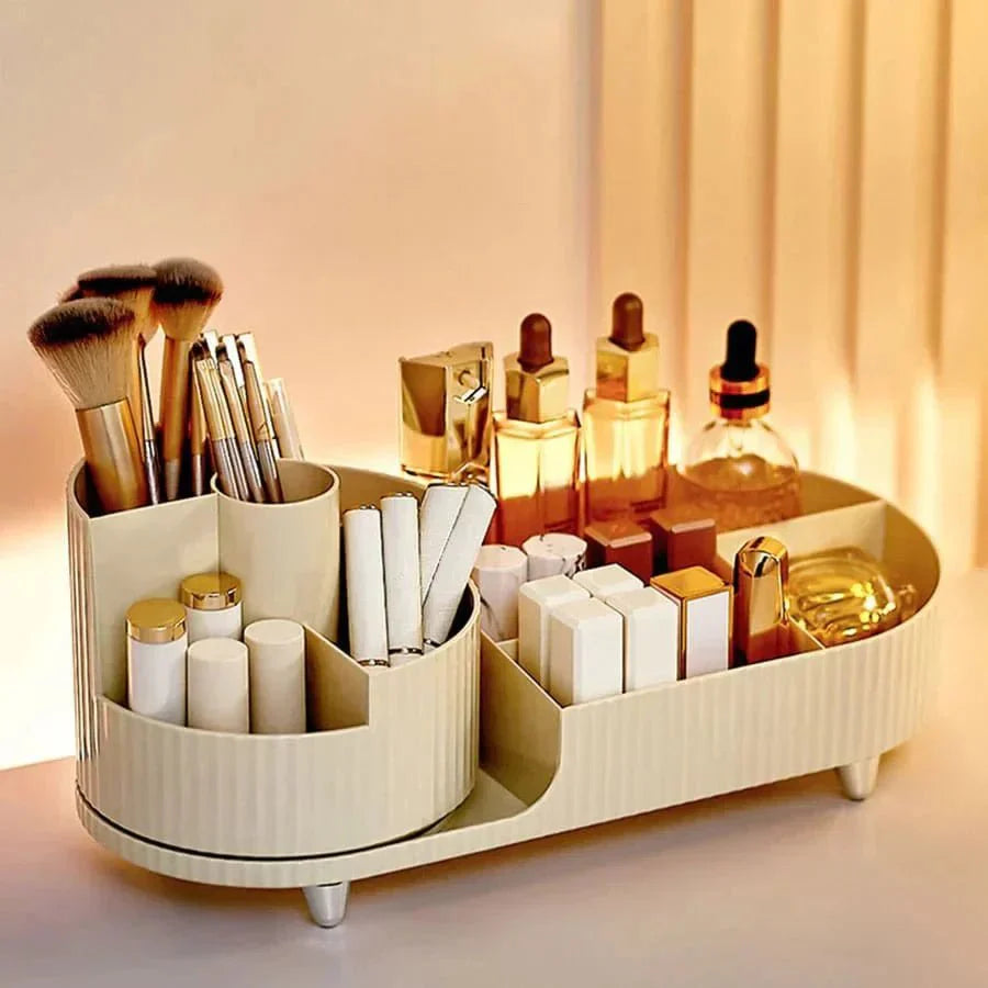 Twirluxe | Draaibare cosmetica-organizer – Stijlvolle opbergruimte voor make-up, bureau- en badkamerbenodigdheden