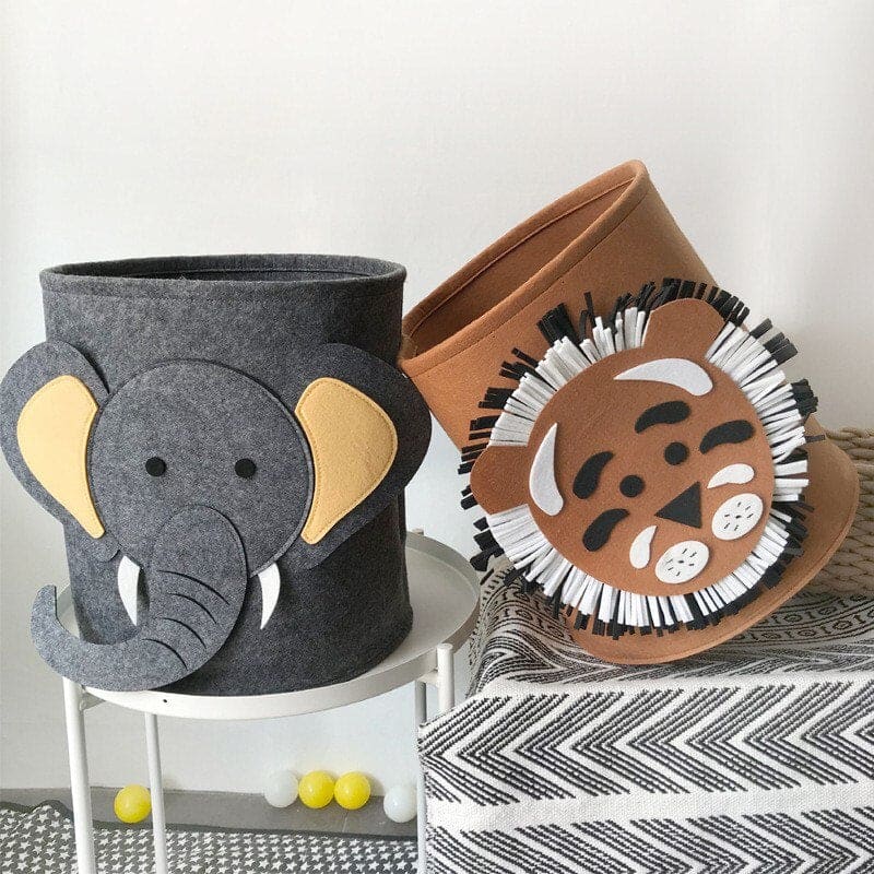 ZooBasket | Set stoffen opbergmanden voor kinderkamers – speelgoedopberger & opbergruimte voor de kinderkamer