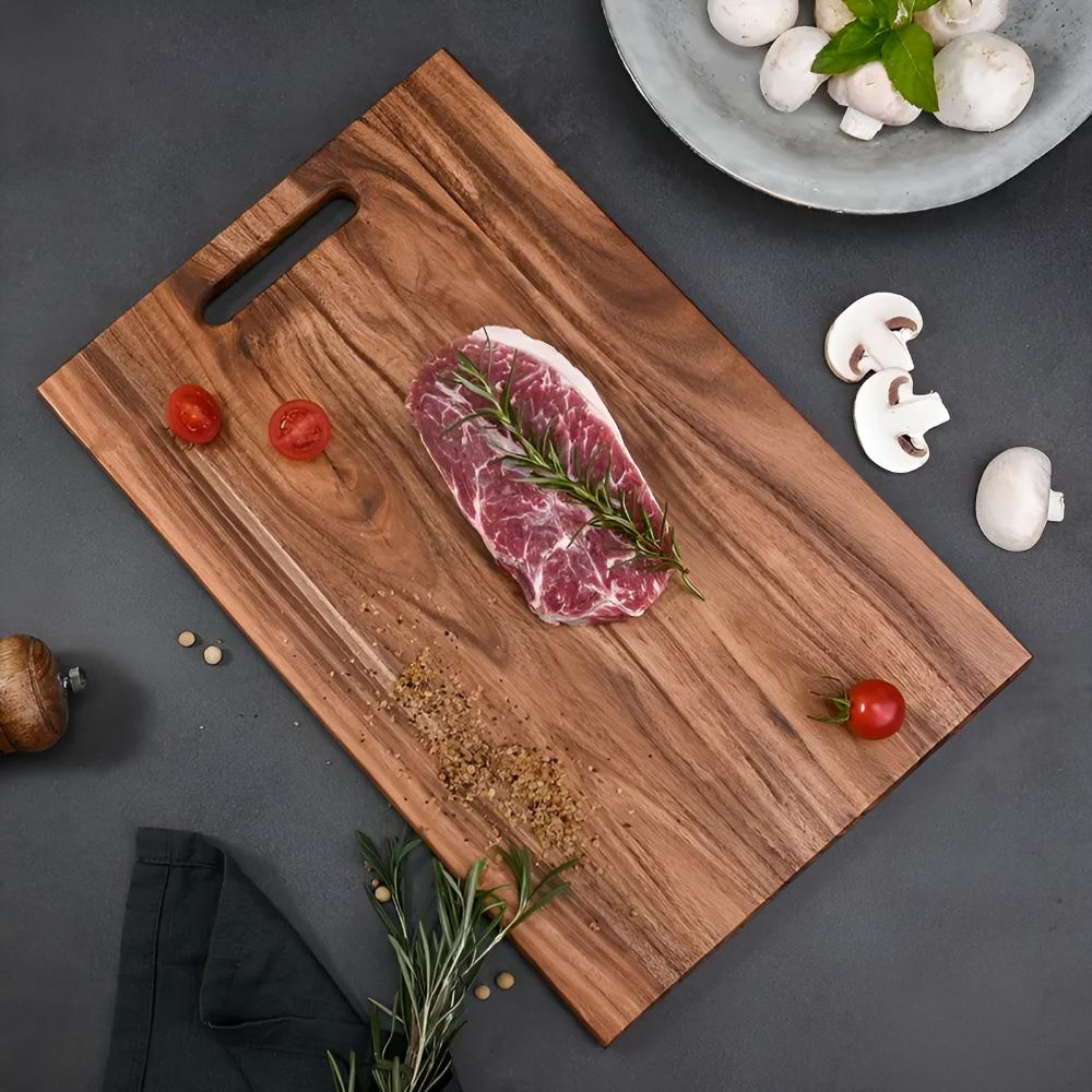 Choply | Hoogwaardige massief houten snij- en serveerplank met handvat