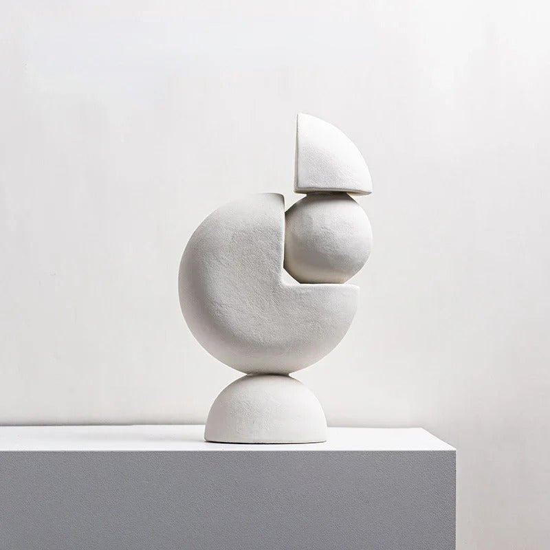 Structra | Moderne geometrische hars sculpturen, abstracte decoratieve beeldjes voor thuis
