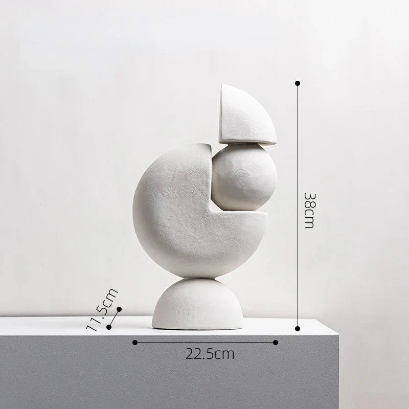 Structra | Moderne geometrische hars sculpturen, abstracte decoratieve beeldjes voor thuis