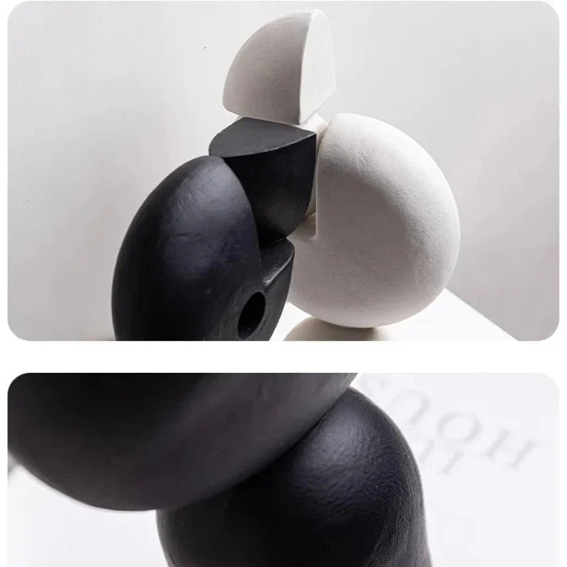 Structra | Moderne geometrische hars sculpturen, abstracte decoratieve beeldjes voor thuis