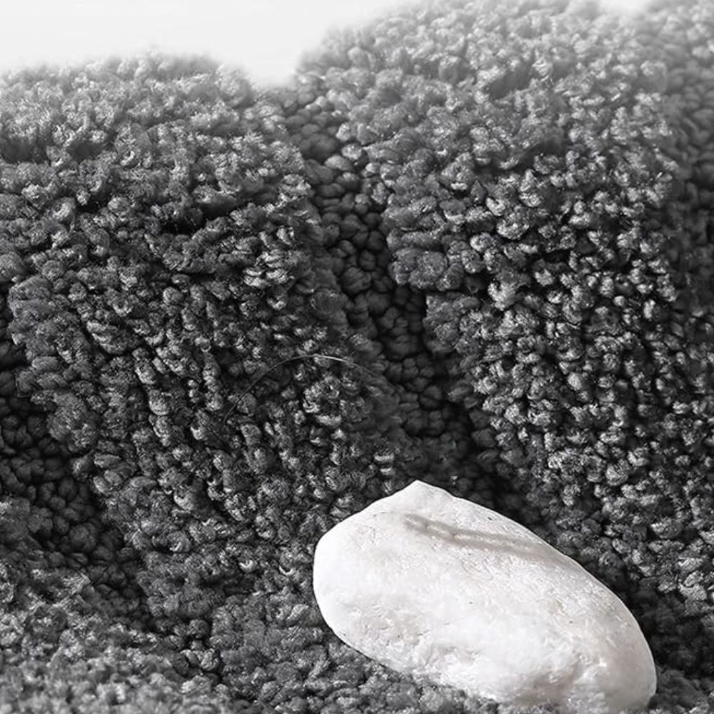PlushFlo | Opblaasbare fluwelen badmat met pluche comfort – zacht, antislip en waterdicht voor de badkamer