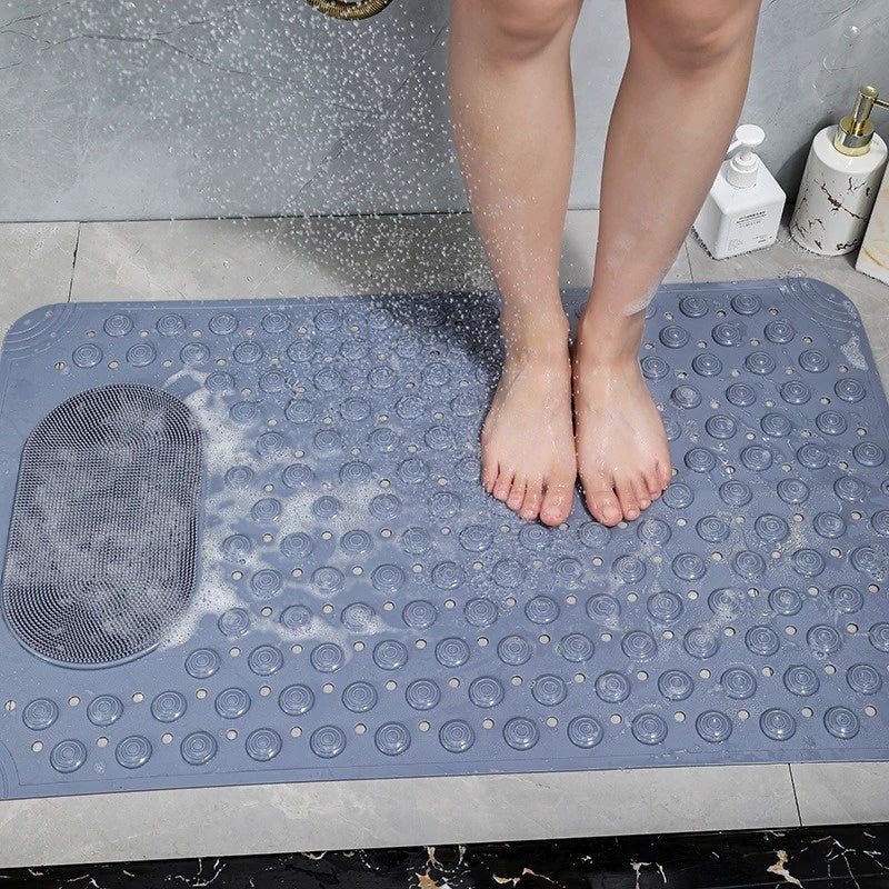 SlipFree | Premium antislip douchemat met voetborstel – antislip, zachte en hygiënische badkamermat