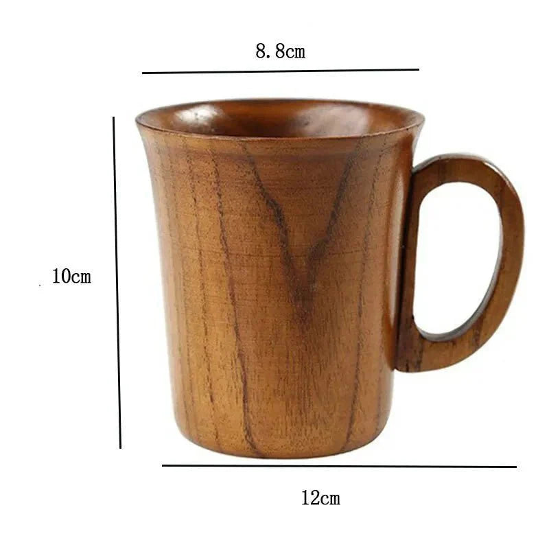 Koru | Natuurlijke houten mok – Handgemaakte houten koffiemok 300 ml, duurzaam, uniek ontwerp