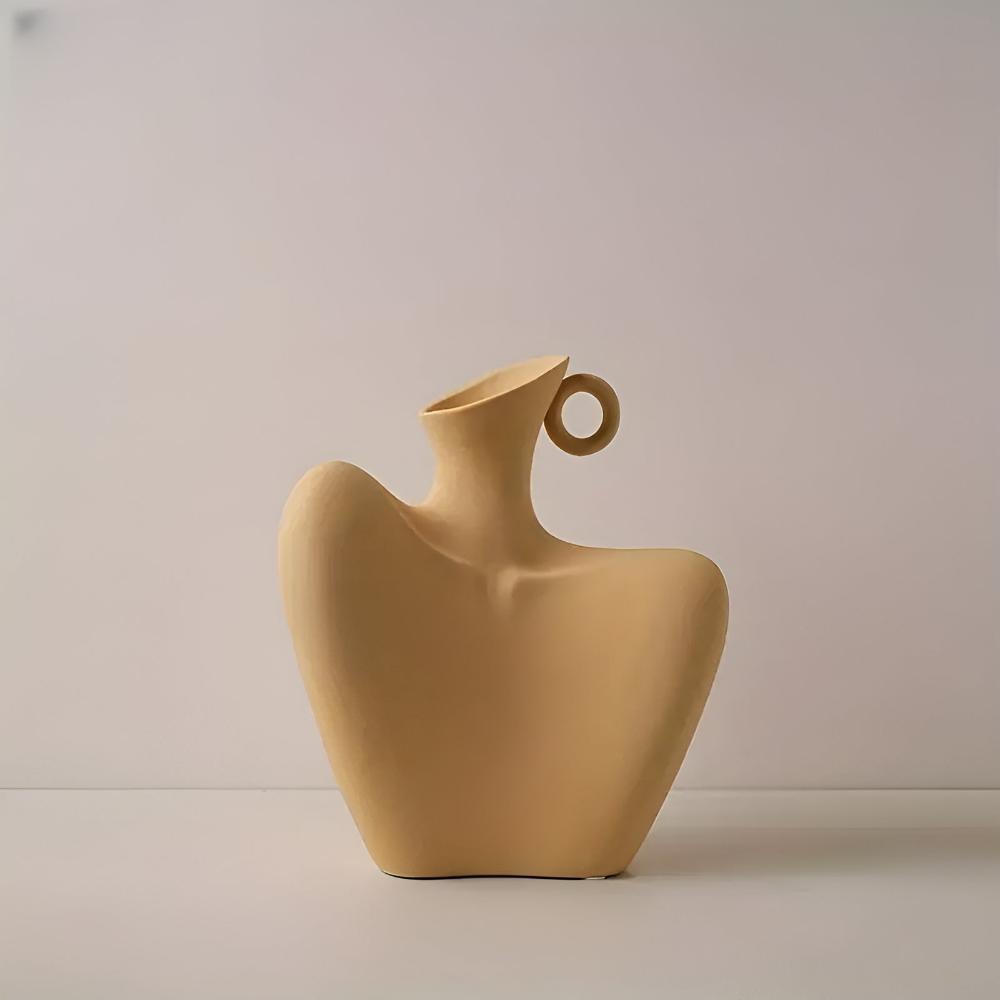 Vessence | Abstracte keramische vaas, moderne sculpturale decoratieve vaas
