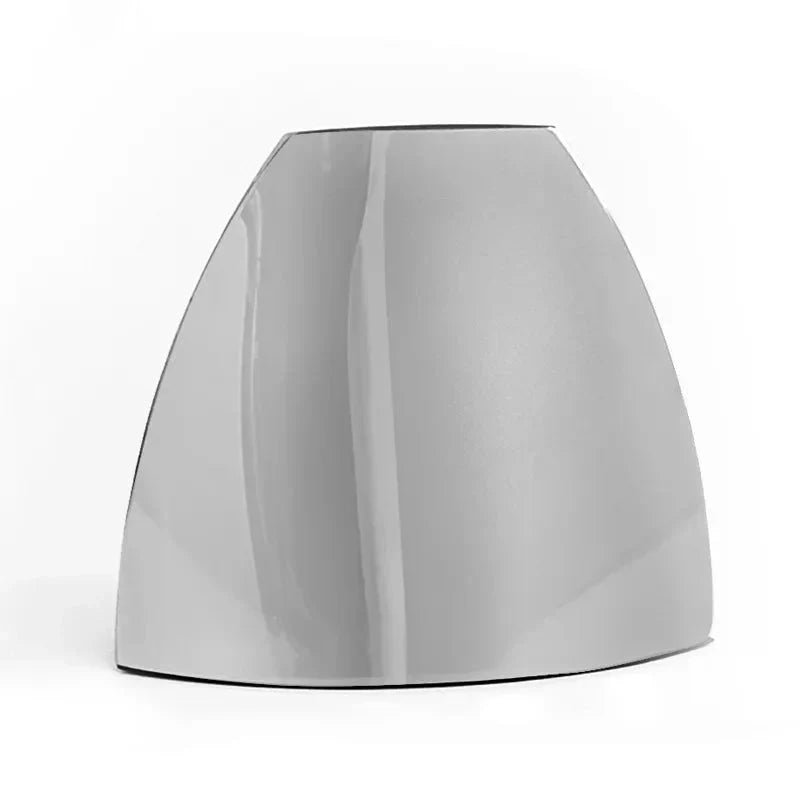 Radianta | Strakke metalen bloemenvaas met gebogen boog – Moderne minimalistische roestvrijstalen tafel