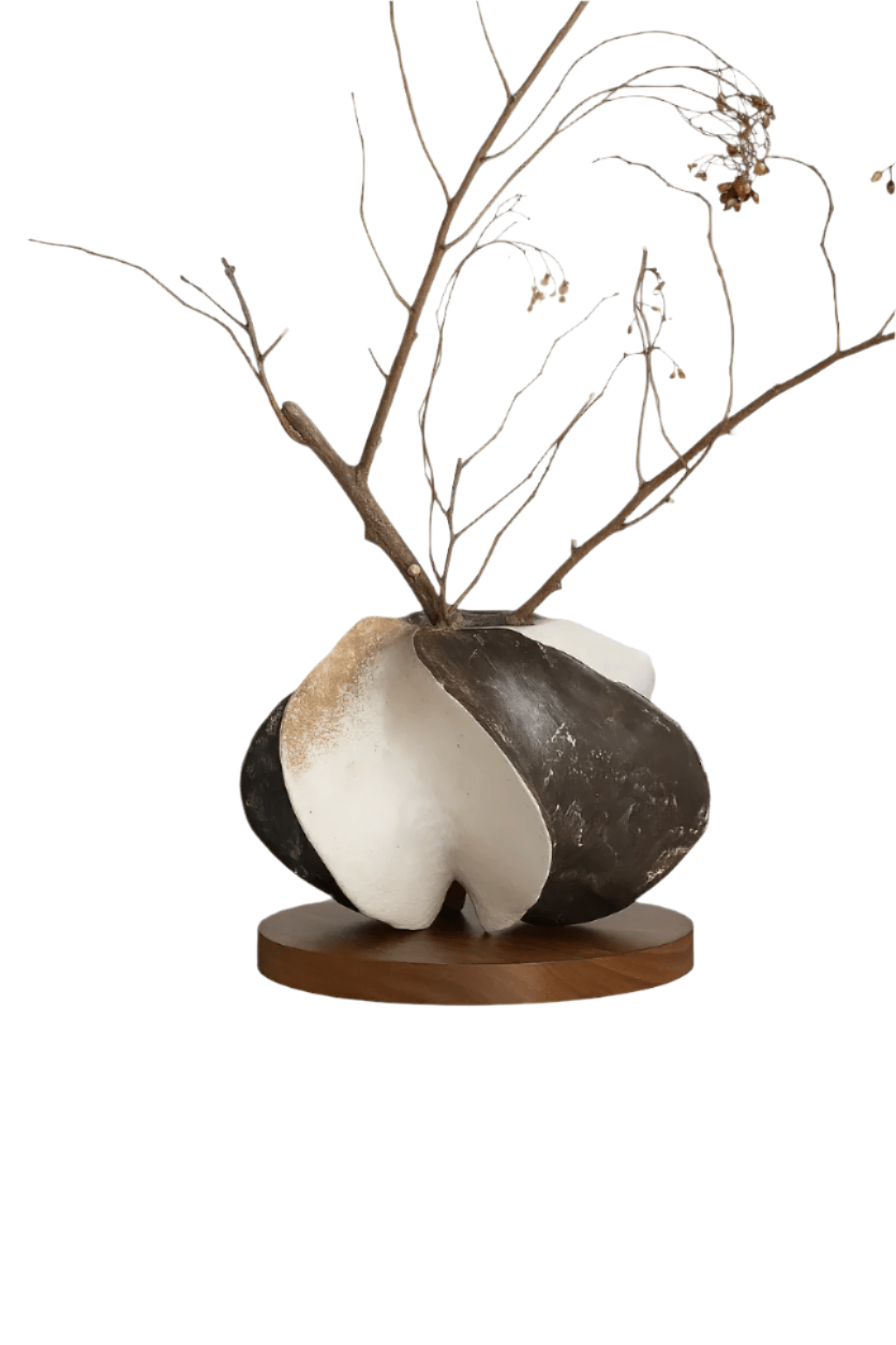 LumaVase | Keramische stervruchtvaas, sculpturale decoratieve vaas voor woonkamer en interieur