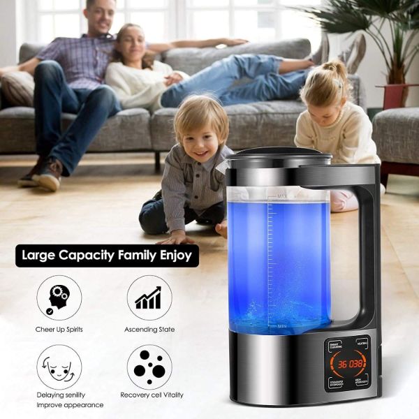 H2Go | Draagbare waterstofwaterionisator – USB elektrische waterstofverrijkte watergenerator