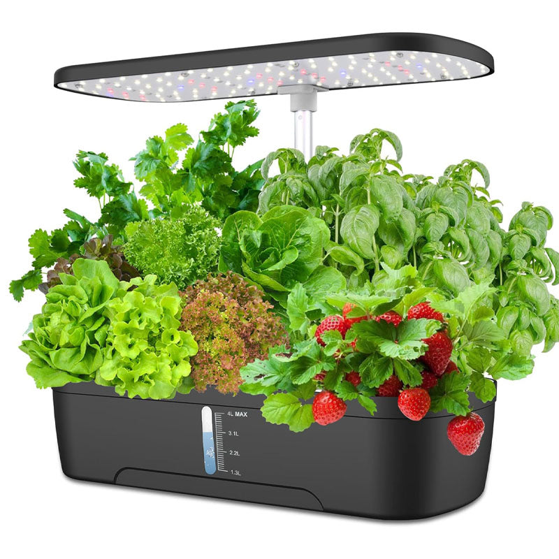 SproutPod | Compacte slimme hydrotuin – 12-pods LED-kweekset voor kruiden en groenten voor binnenshuis