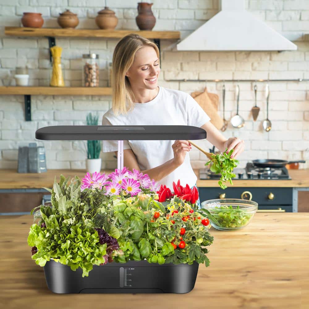 SproutPod | Compacte slimme hydrotuin – 12-pods LED-kweekset voor kruiden en groenten voor binnenshuis