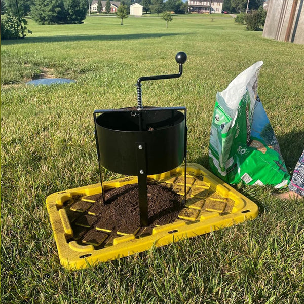 RotarySift | Roterende zeef voor grond en compost, ergonomische tuinsifter