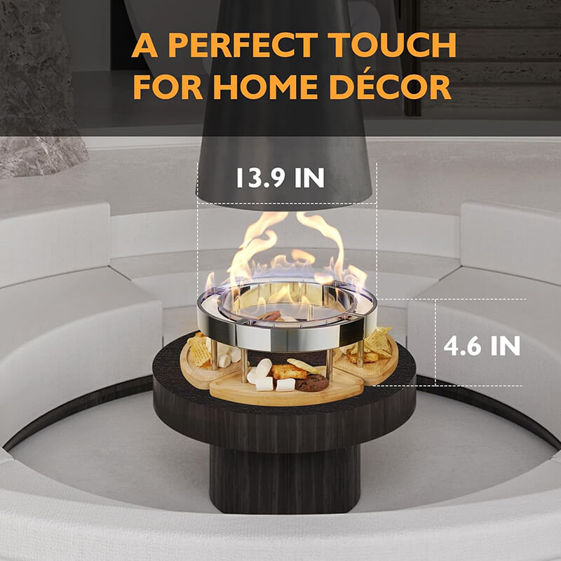 FireAura | Rookvrije bio-ethanol tafelhaard – gezellige vlam voor binnen en buiten