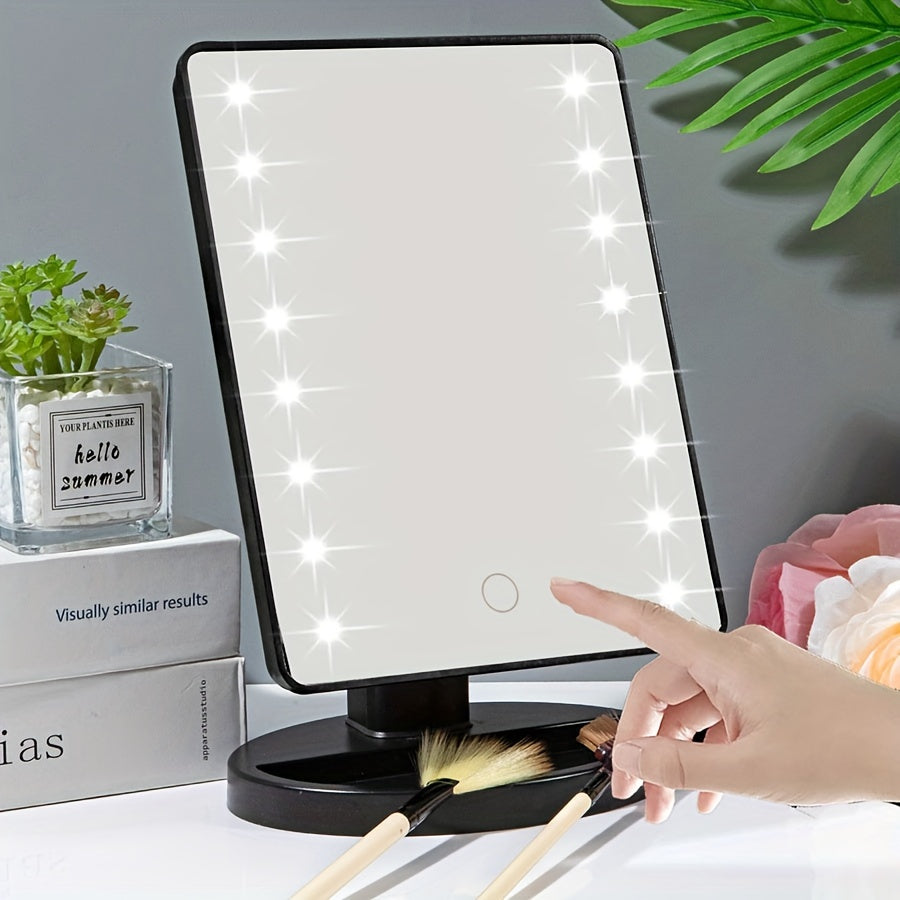 LumeLook | Touch-Control LED-make-upspiegel – instelbare helderheid, draagbare make-upspiegel