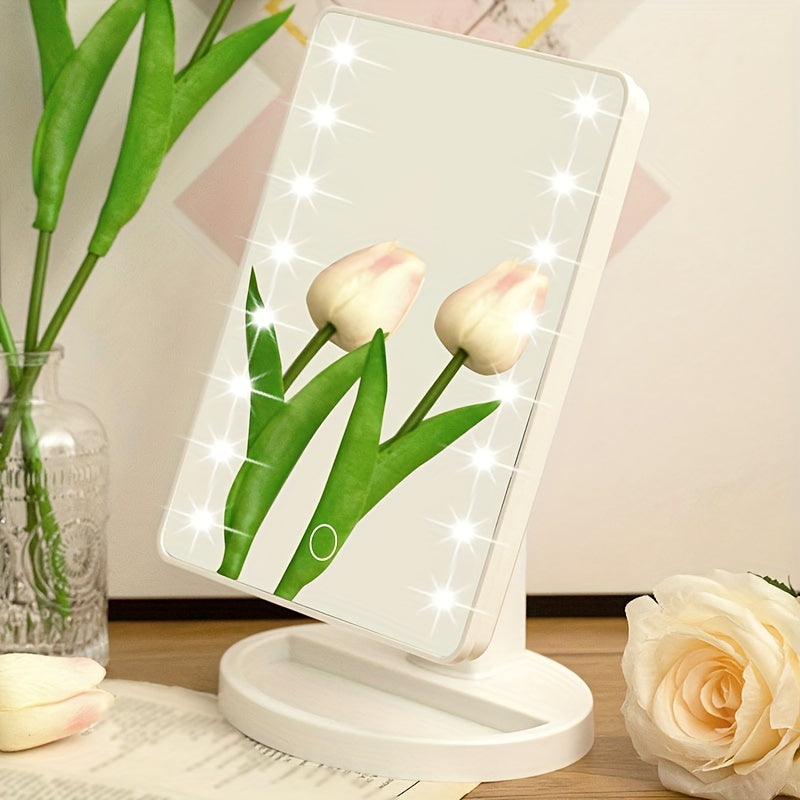 LumeLook | Touch-Control LED-make-upspiegel – instelbare helderheid, draagbare make-upspiegel