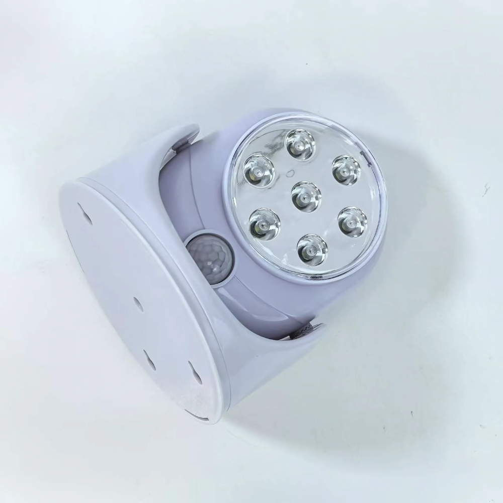 SecuBeam | Draadloze LED-bewegingslamp voor buiten – Weerbestendige beveiligingslamp voor veiligheid thuis