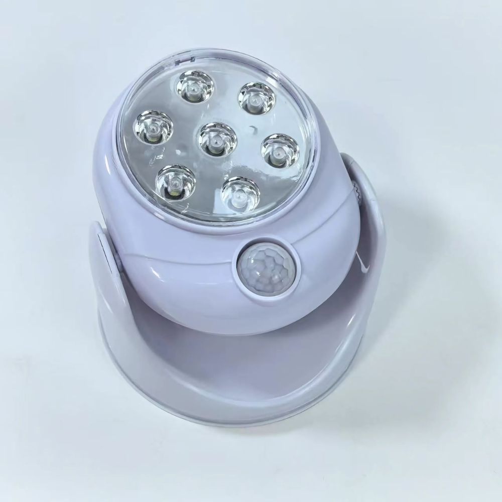 SecuBeam | Draadloze LED-bewegingslamp voor buiten – Weerbestendige beveiligingslamp voor veiligheid thuis
