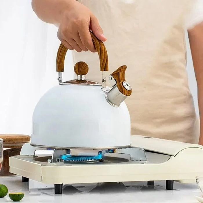 BoilTone | Artisan fluitketel – snelkokend roestvrij staal met veiligheidsuitloop en comfortabele handgreep