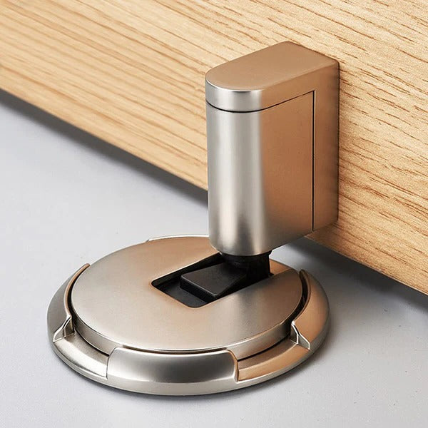 DoorAnchor | Verstelbare deurstopper voor zwaar gebruik – zinklegering, montage zonder boren of schroeven