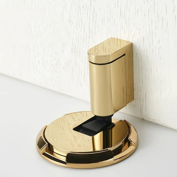 DoorAnchor | Verstelbare deurstopper voor zwaar gebruik – zinklegering, montage zonder boren of schroeven