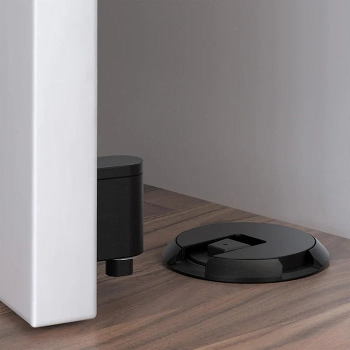 DoorAnchor | Verstelbare deurstopper voor zwaar gebruik – zinklegering, montage zonder boren of schroeven