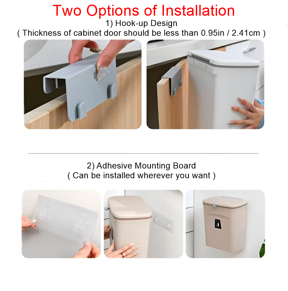 AutoBin | Wandgemonteerde slimme prullenbak met deksel met bewegingssensor