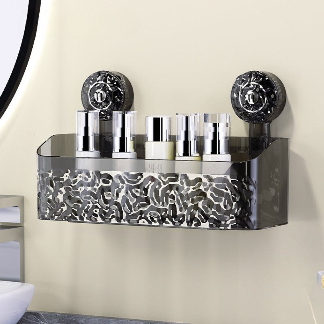 StickRack | Badkamerplank zonder boren – Acryl douche-organizer