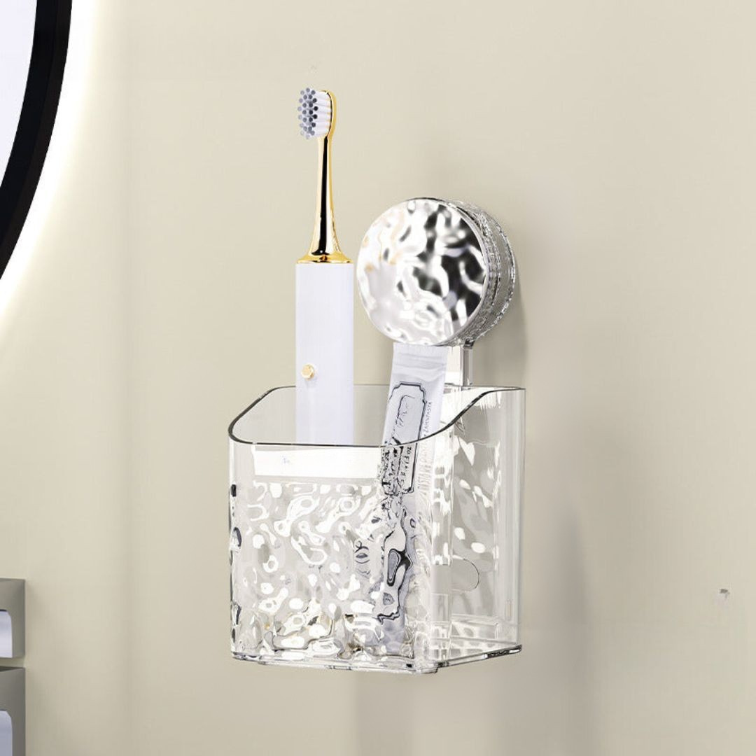 StickRack | Badkamerplank zonder boren – Acryl douche-organizer