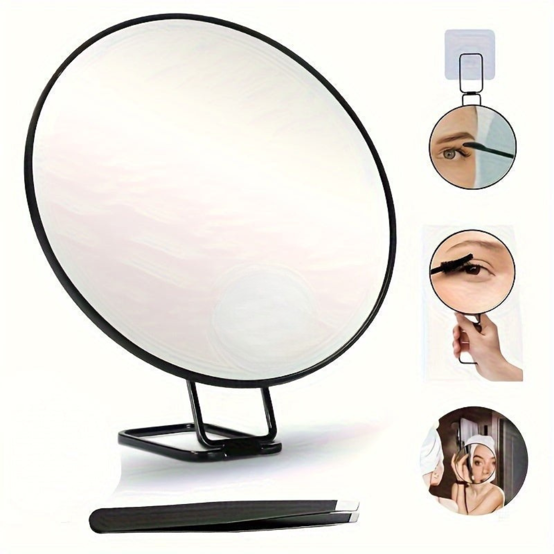 GlamScope | Make-upspiegel met vergroting – LED-make-upspiegel met verstelbare standaard