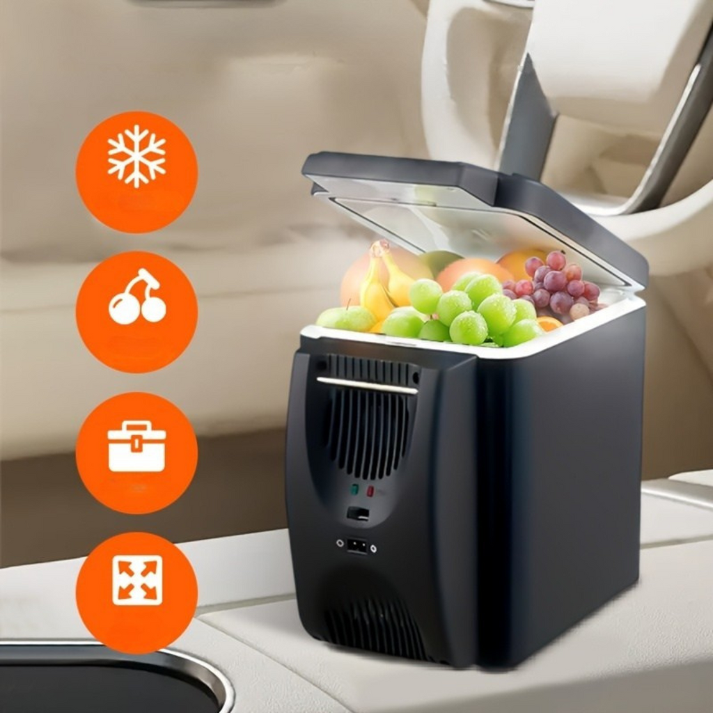 ChillVault | Compacte draagbare minikoelkast, autokoeler, stil en energiezuinig ontwerp voor drankjes en snacks