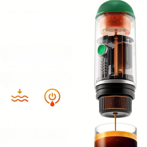 Caffio | Mini USB-espressomachine – Reisvriendelijke, draagbare koffiemachine voor thuis