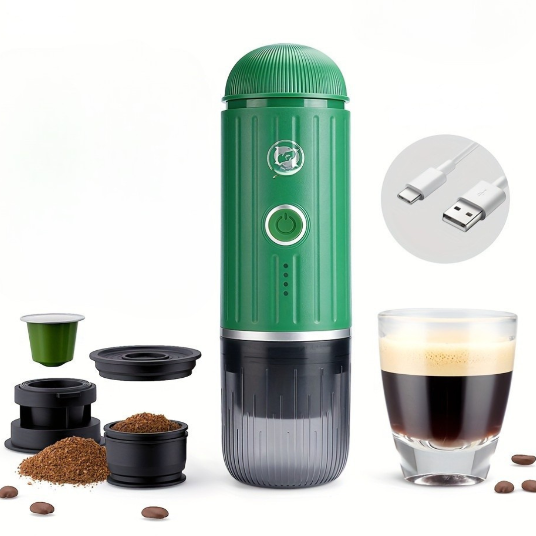 Caffio | Mini USB-espressomachine – Reisvriendelijke, draagbare koffiemachine voor thuis