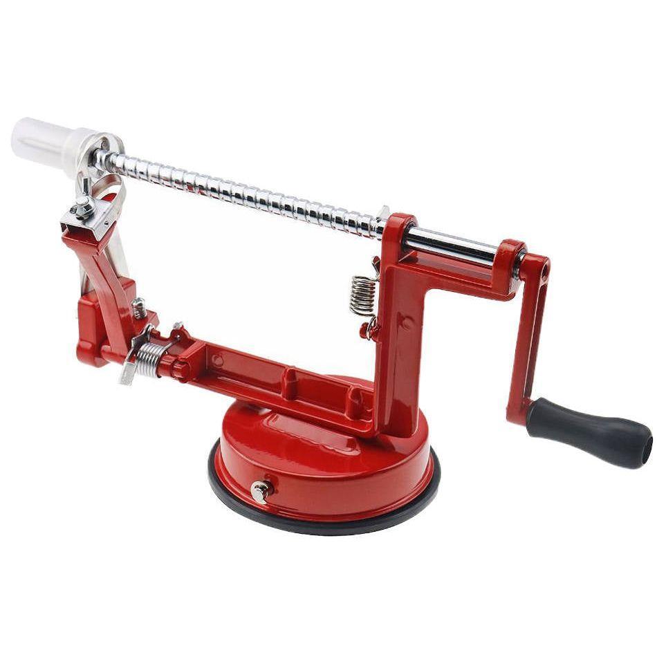 AppleGrip | Zwaar uitgevoerde 3-in-1 appelschiller, -ontkerner en -snijder – antislip, duurzaam keukengereedschap