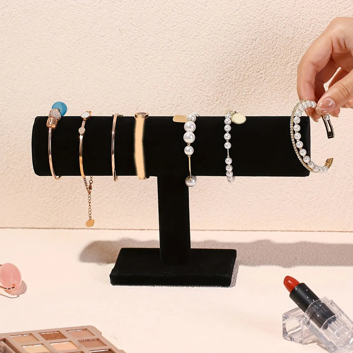 GleamT | T-vormige sieradenhouder – stijlvolle display voor oorbellen, armbanden en kettingen