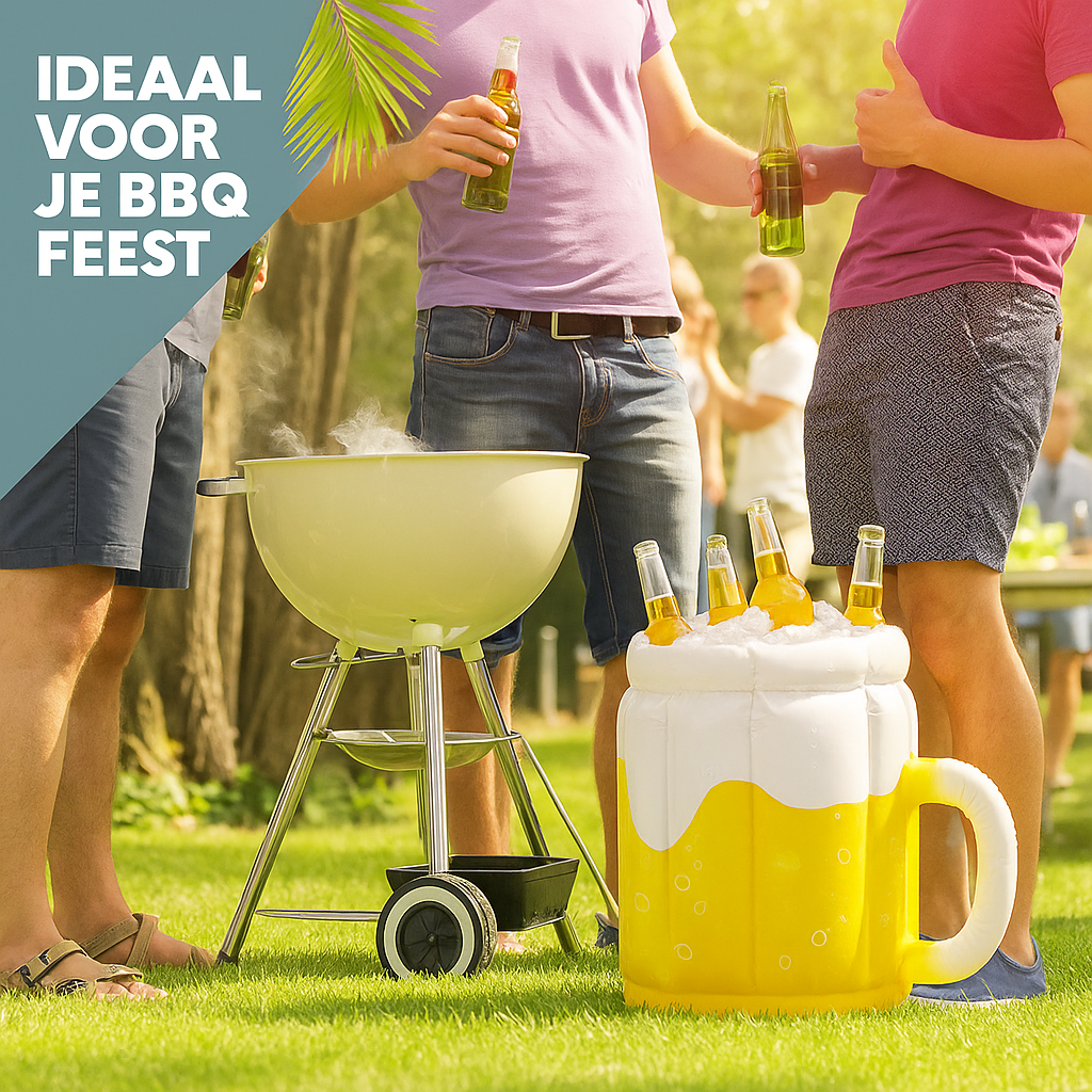 BeerBudd | Extra grote opblaasbare bierpul – Accessoire voor feestjes en zwembadplezier