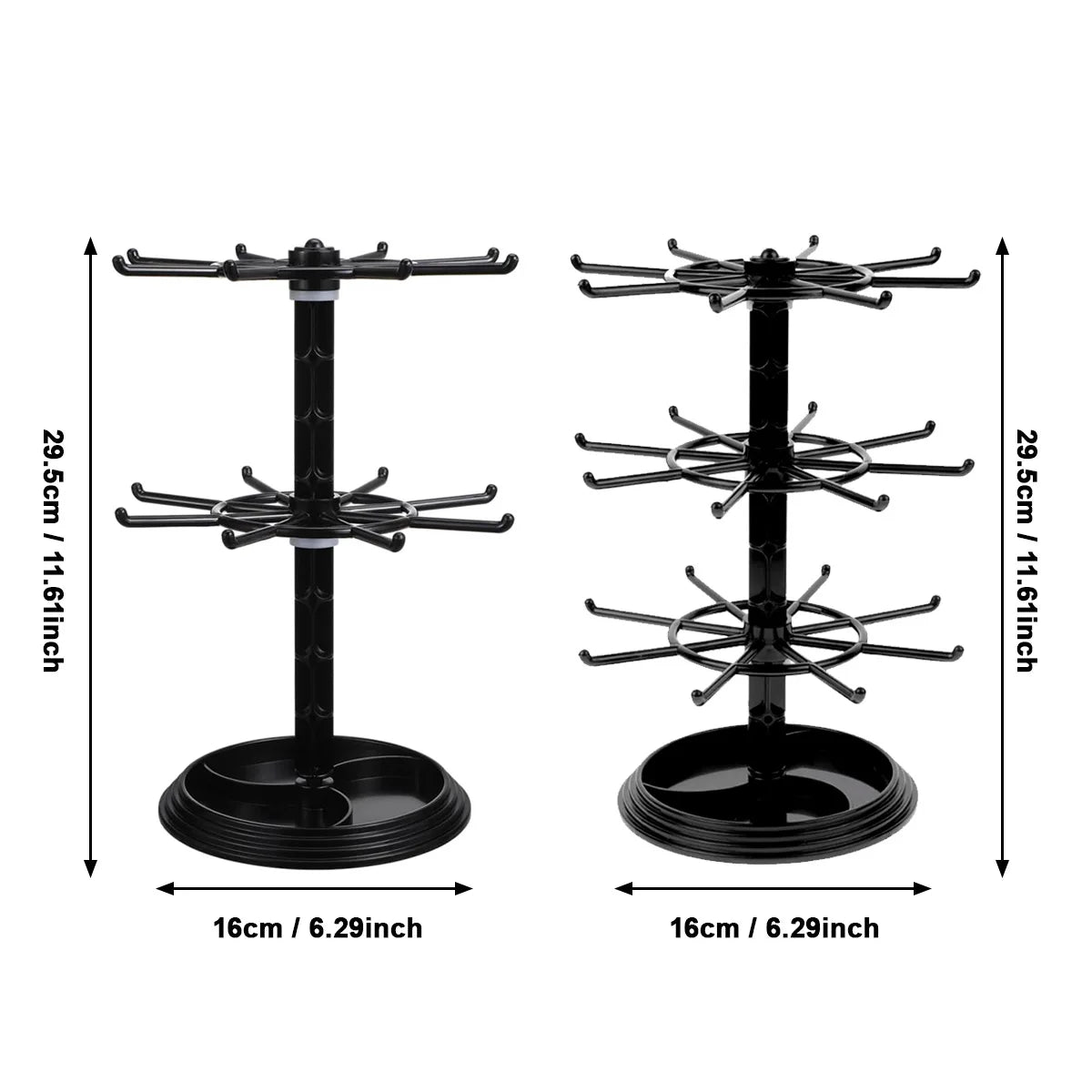 Spinora | 360° Draaibare sieradentoren – Strakke organizer voor oorbellen, armbanden en kettingen