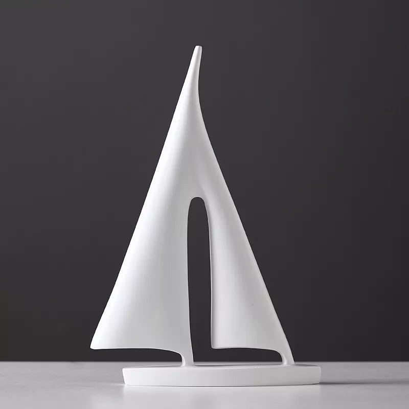 SailPod | Decoratieve maritieme zeilboot sculptuur – Nautische kunst voor thuis en op kantoor