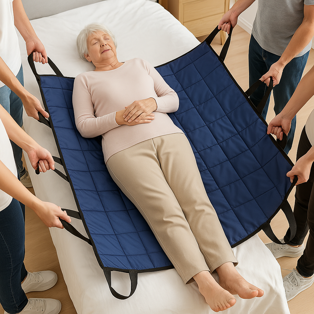 ElderLift | Gewatteerd transferhulpmiddel voor bed - Mobiliteitssteun voor het tillen van patiënten & ouderenzorg