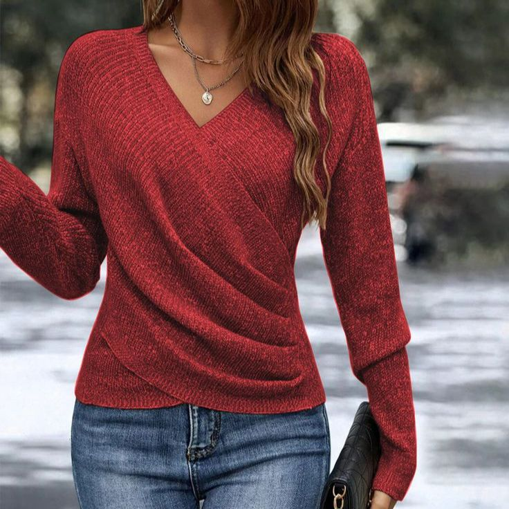 Elysira | Moderne Gebreide Trui voor Dames – Comfortabele Top met Lange Mouwen