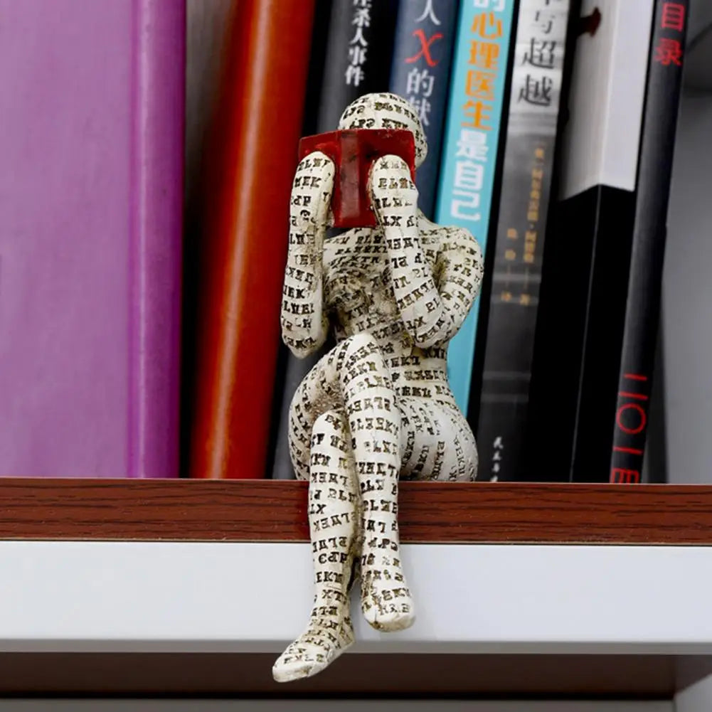 PageZen | Boekenwurm sculptuur – Artistieke decoratie voor thuis en op kantoor om te lezen en na te denken