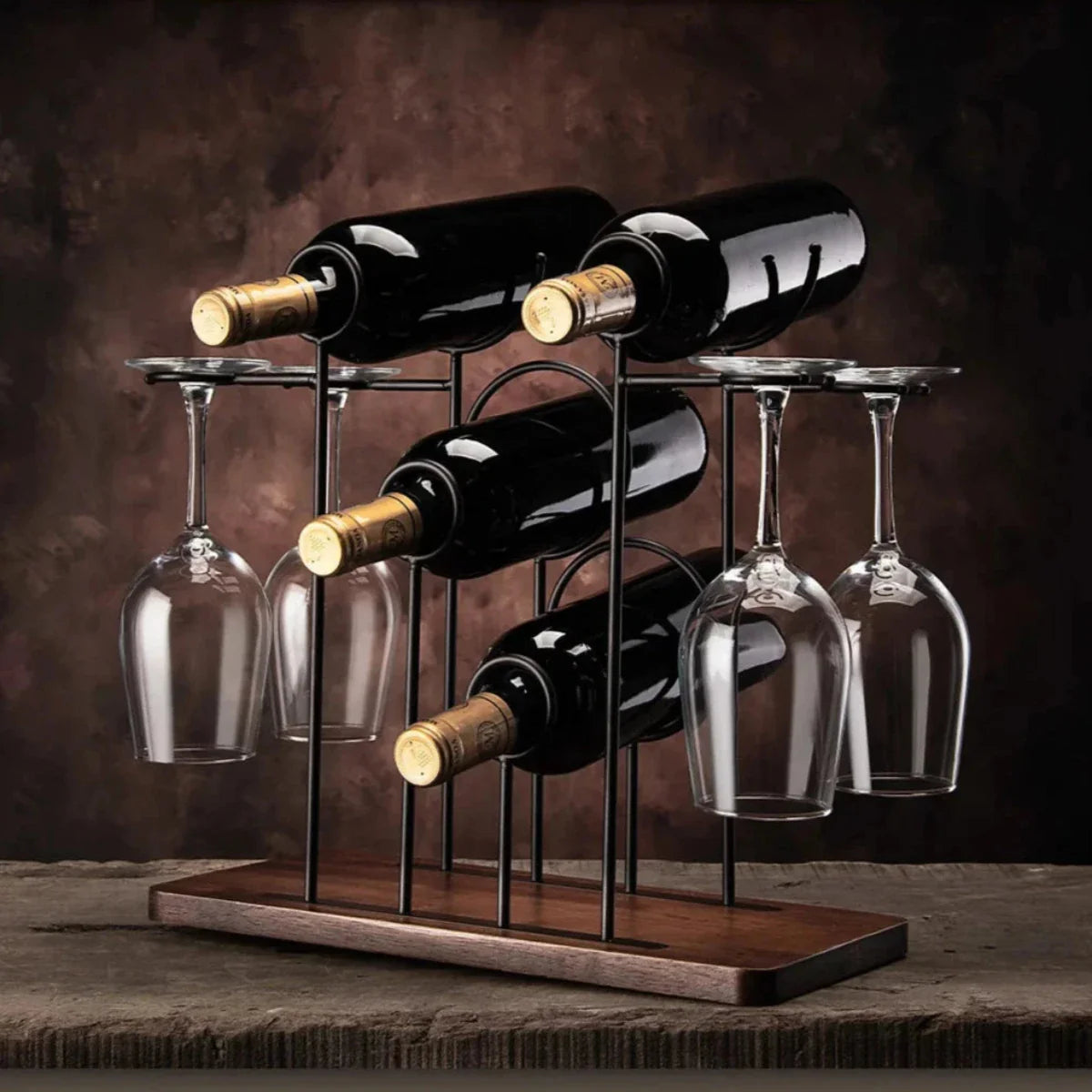 WineLoft | Stijlvol metalen wijnrek, moderne flessenpresentatie en duurzame opslag