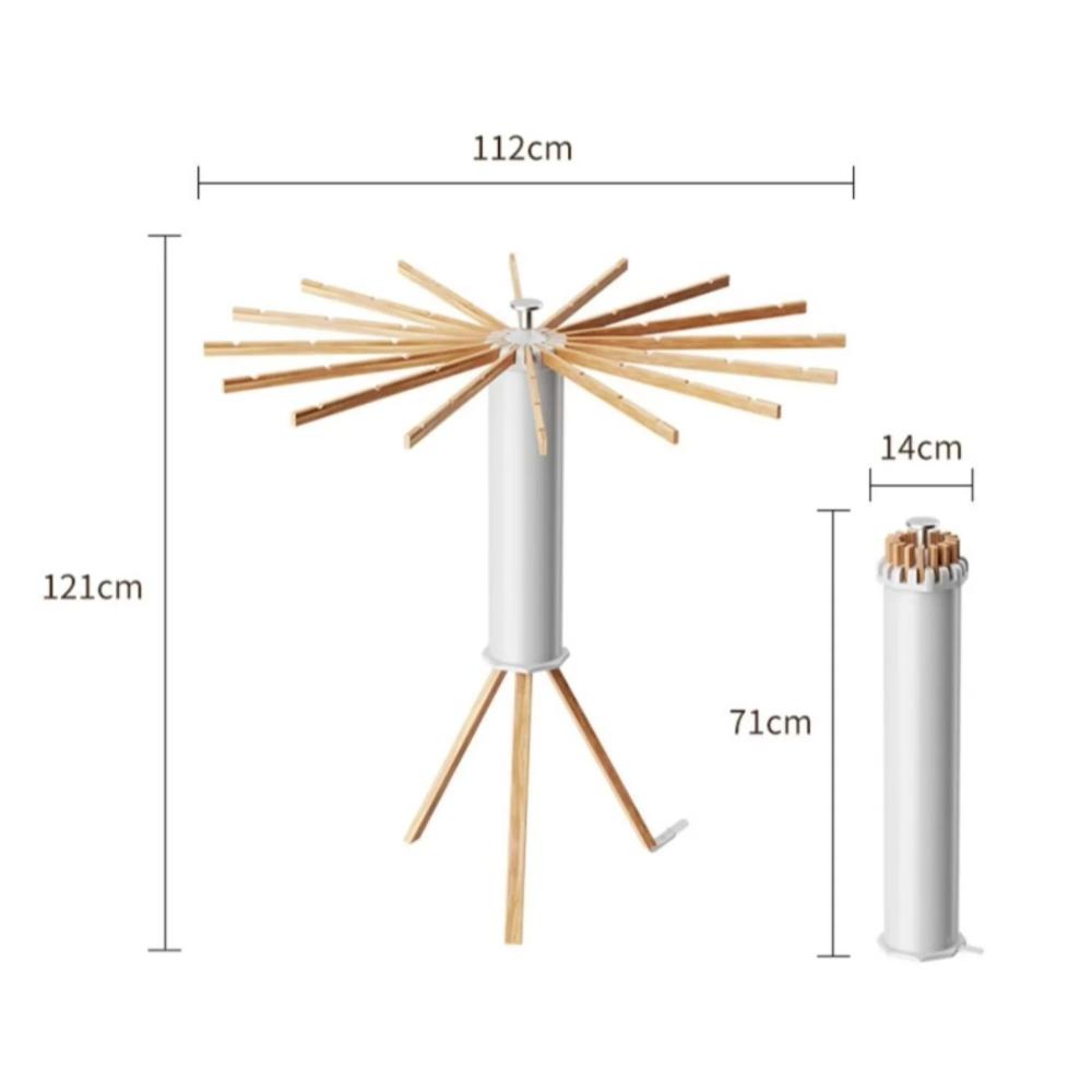 DryCraft | Opvouwbaar houten droogrek – Ruimtebesparende wasorganizer voor thuis