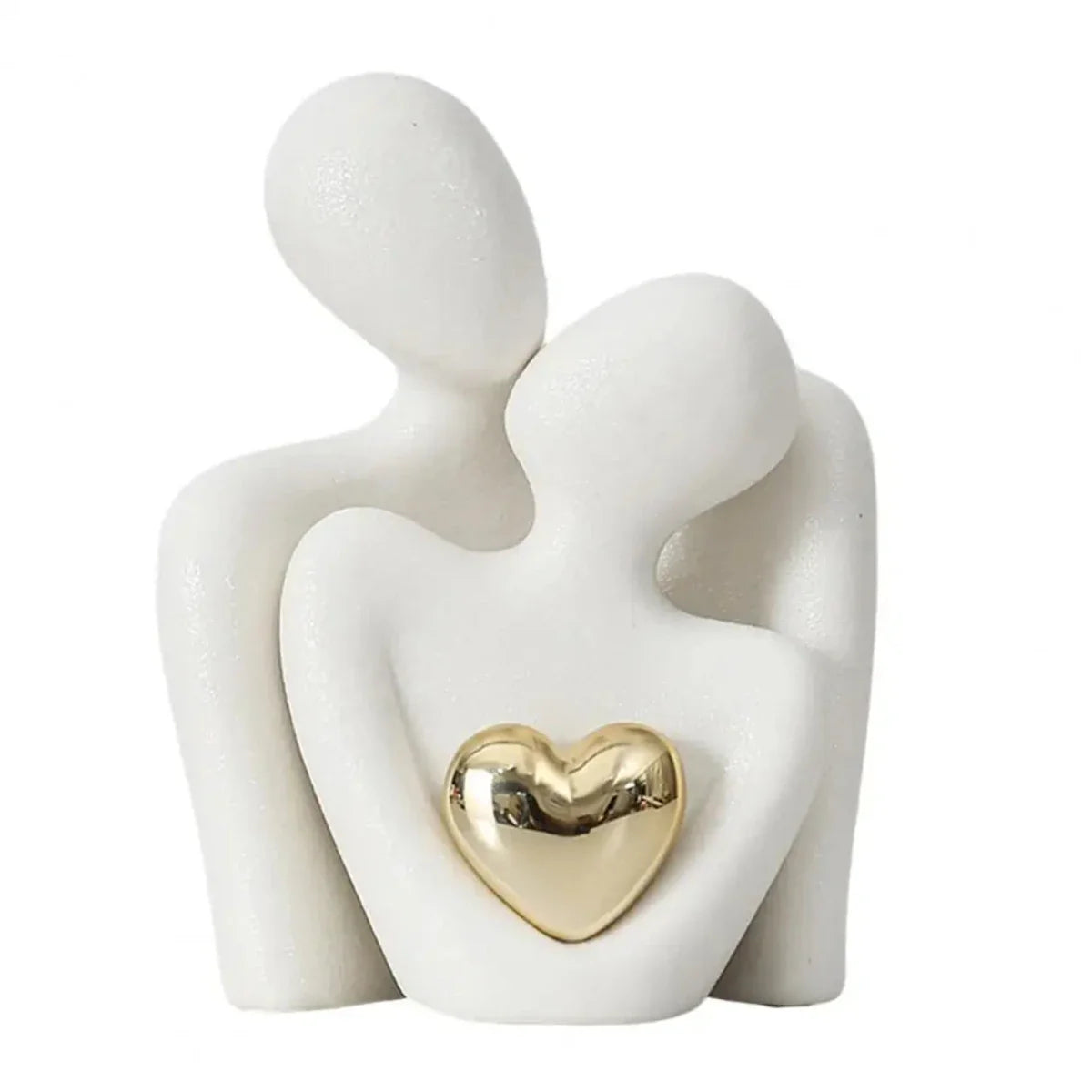 CoupleGlow | Keramisch liefdessculptuur – Romantisch stel beeldje voor thuis en cadeau