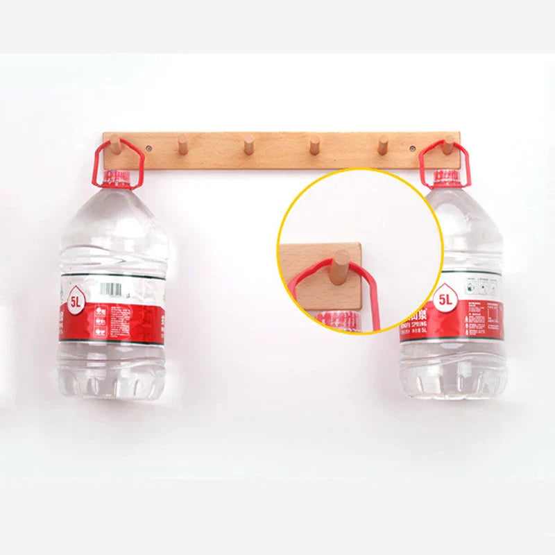 WoodHaven | Rustiek houten wandrek – stijlvolle kapstok en sleutelhouder voor in de hal