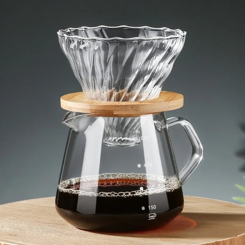 DripAura | Elegante glazen koffiezetter voor thuis en op kantoor