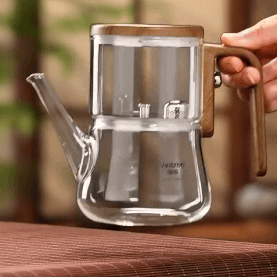 TeaLure | Magnetische glazen theepot – Stijlvolle theepot met infuser voor thuis en op kantoor